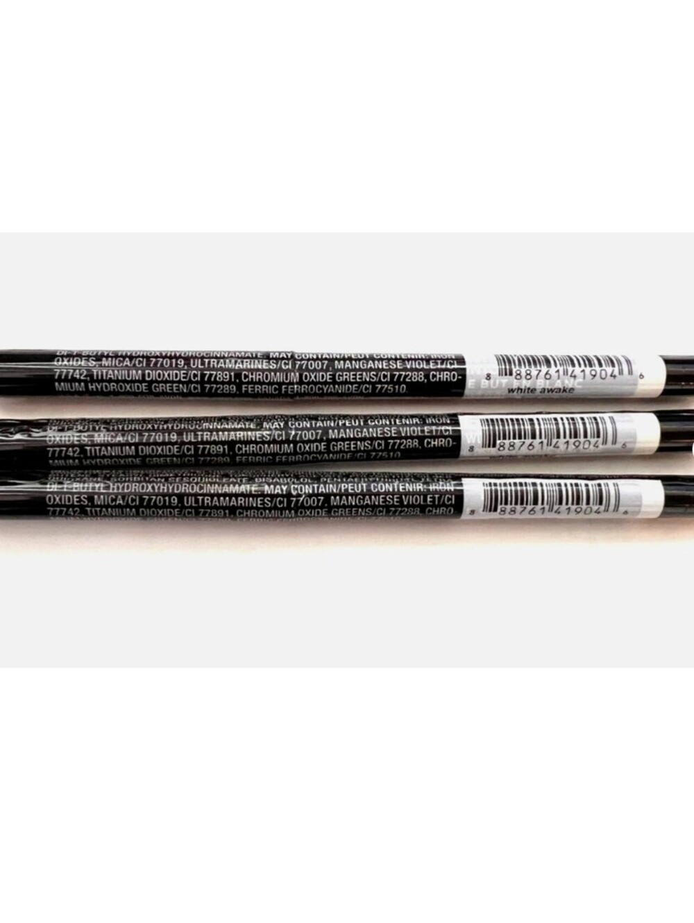 New Lot of 3 Avon True Color Glimmersticks - White Awake Eyeliners Retractable